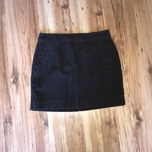 LOFT chocolate brown corduroy skirt